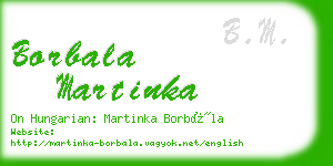 borbala martinka business card